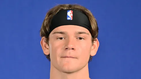 Mac McClung #8 of the Orlando Magic poses during the 2024 Orlando Magic Media Day
