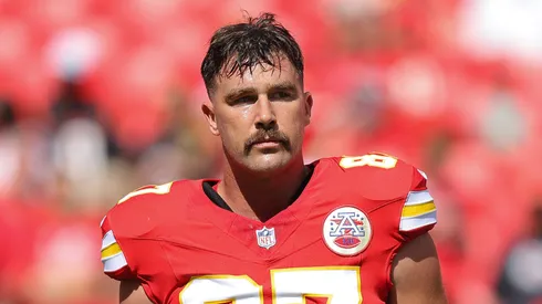 Travis Kelce tight end of the Kansas City Chiefs