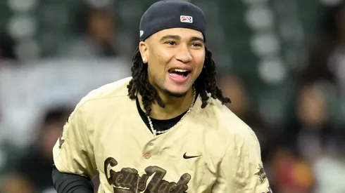 C.J. Stroud attends the 2025 Cactus Jack Foundation HBCU Celebrity Softball Classic at Daikin Park on February 13, 2025 in Houston, Texas.