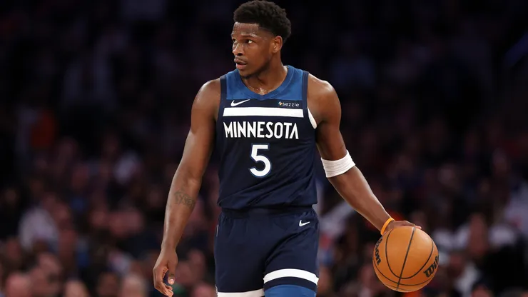 Anthony Edwards #5 of the Minnesota Timberwolves