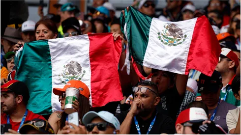 Fans with Mexico flag