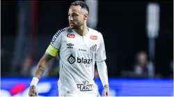 Neymar playing for Santos