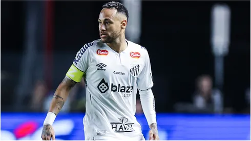 Neymar playing for Santos