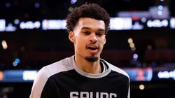 Victor Wembanyama #1 of the San Antonio Spurs