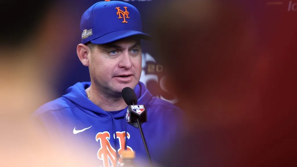 Carlos Mendoza talking to the media