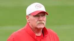 Andy Reid during a Chiefs practice.
