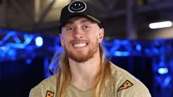 George Kittle at SiriusXM at Super Bowl LIX on February 06, 2025 in New Orleans, Louisiana.