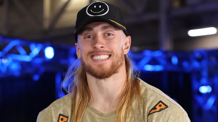 George Kittle at SiriusXM at Super Bowl LIX on February 06, 2025 in New Orleans, Louisiana.