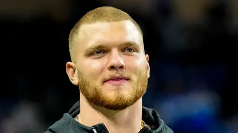 Aidan Hutchinson defensive end of the Detroit Lions