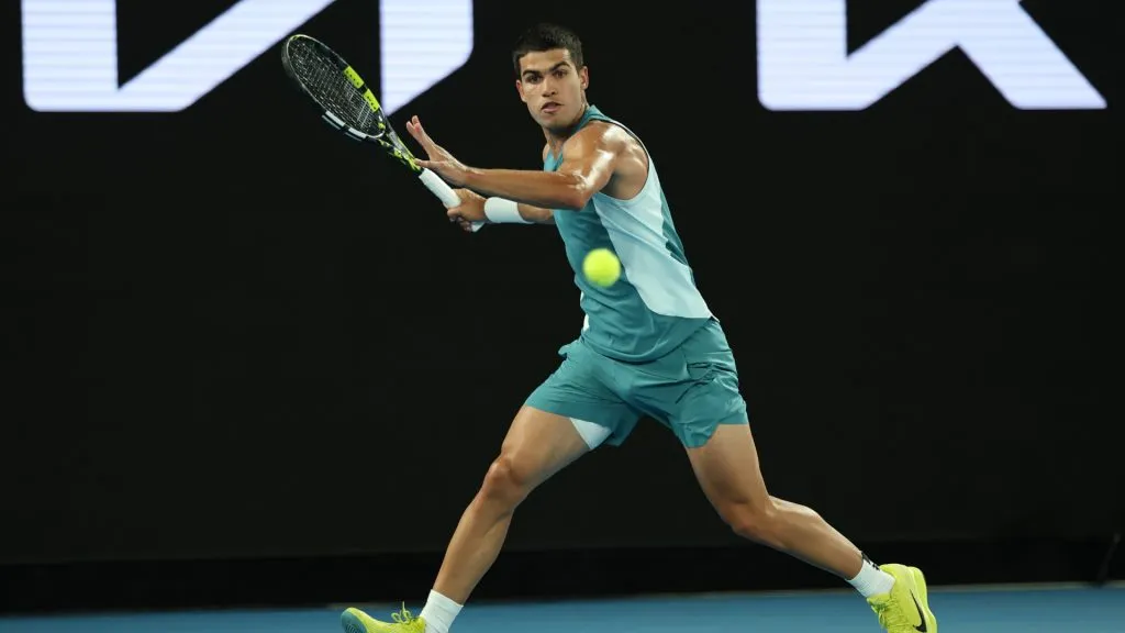 Carlos Alcaraz has one of the best forehands ever (Clive Brunskill/Getty Images)