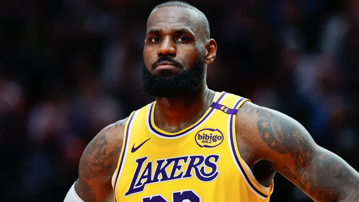 LeBron James #23 of the Los Angeles Lakers