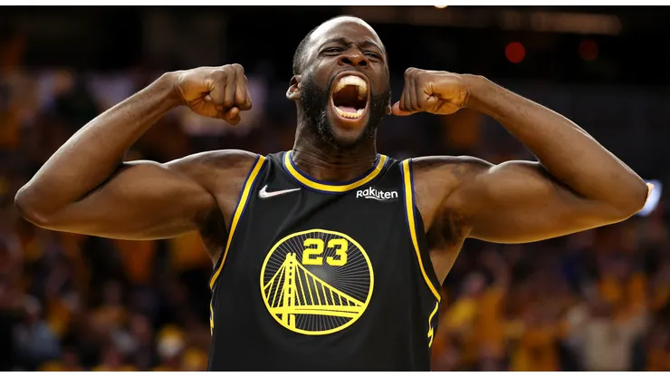 Draymond Green of the Golden State Warriors during a game vs. the Dallas Mavericks in the 2022 NBA Playoffs.