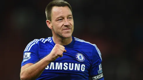 John Terry of Chelsea celebrates after the Barclays Premier League match between Stoke City and Chelsea.