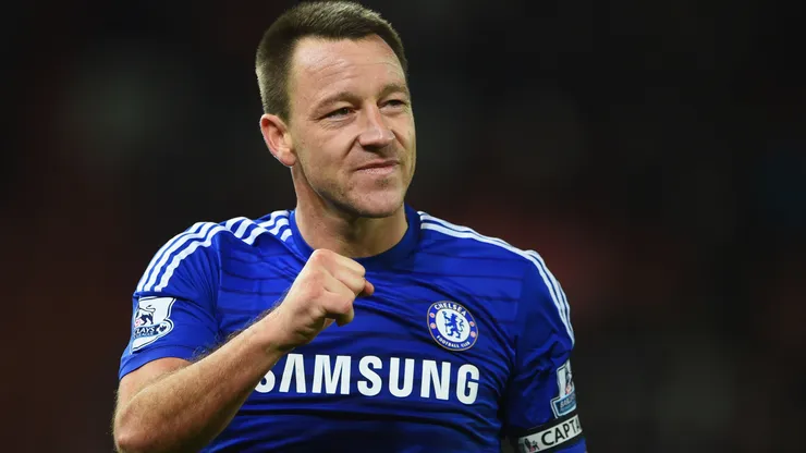 John Terry of Chelsea celebrates after the Barclays Premier League match between Stoke City and Chelsea.