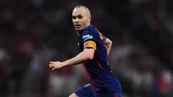 Andres Iniesta of FC Barcelona looks on during the Spanish Copa del Rey Final match between Barcelona and Sevilla at Wanda Metropolitano stadium on April 21, 2018 in Barcelona, Spain.