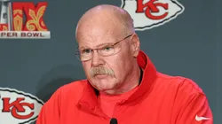 Head coach of the Kansas City Chiefs Andy Reid speaks to the media at the New Orleans Marriott on February 04, 2025 in New Orleans, Louisiana.