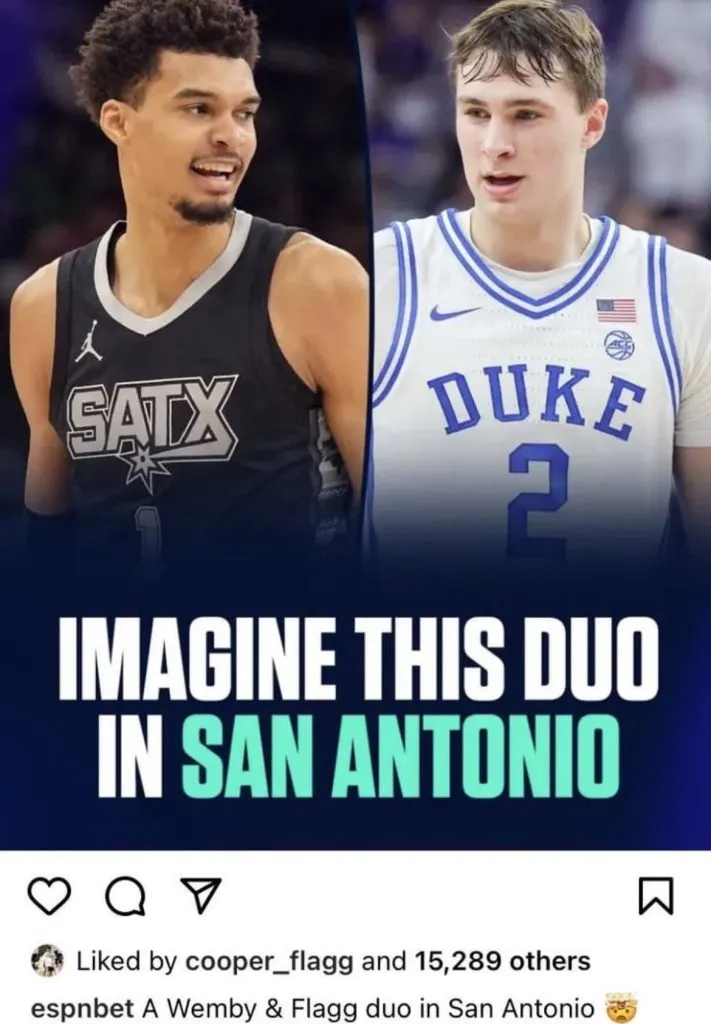 Flagg liked the picture (Via Wemby Central)