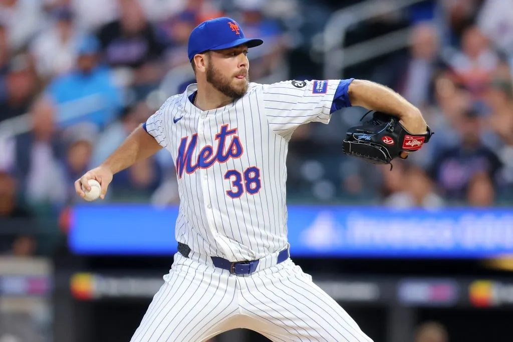 NEW YORK, NEW YORK – SEPTEMBER 04: Tylor Megill #38 of the New York Mets pitches in the first inning against the Boston Red Sox at Citi Field on September 04, 2024 in New York City. (Photo by Mike Stobe/Getty Images)