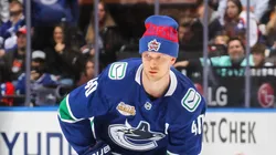 Elias Pettersson during 2024 NHL All-Star Skills Competition.