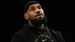 LeBron James #23 of the Los Angeles Lakers