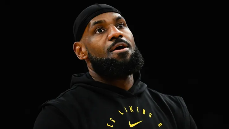 LeBron James #23 of the Los Angeles Lakers