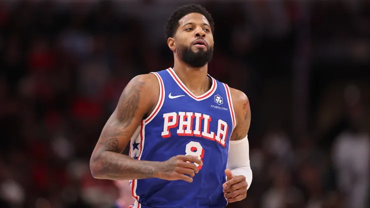 Paul George #8 of the Philadelphia 76ers