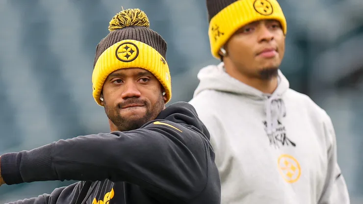 Russell Wilson and Justin Fields, teammates on the Pittsburgh Steelers