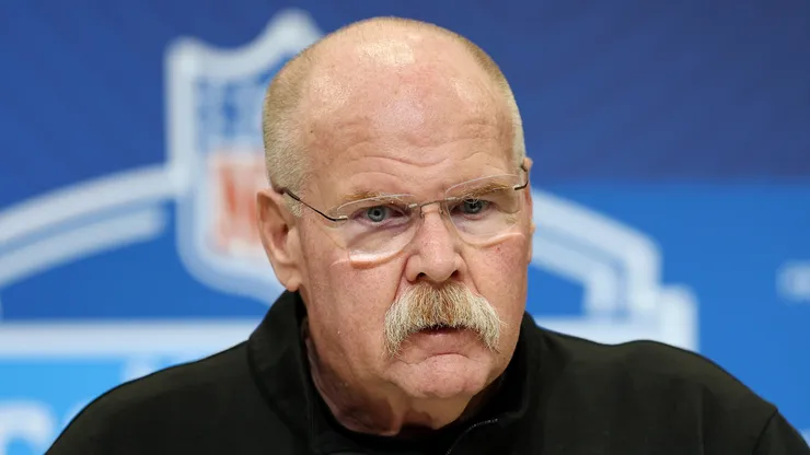 Head coach Andy Reid of the Kansas City Chiefs speaks to the media.