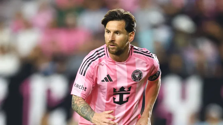 Lionel Messi playing with Inter Miami.