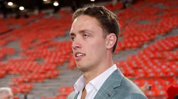 Carson Beck #15 of the Georgia Bulldogs walks in to the stadium prior to the game against the Georgia Tech Yellow Jackets at Sanford Stadium on November 29, 2024 in Athens, Georgia.