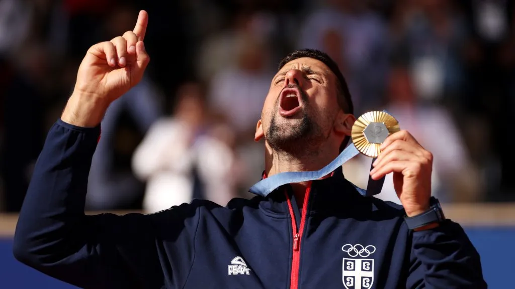 Novak Djokovic completed the career Golden Slam by winning the gold medal at the 2024 Paris Olympic Games (Clive Brunskill/Getty Images)