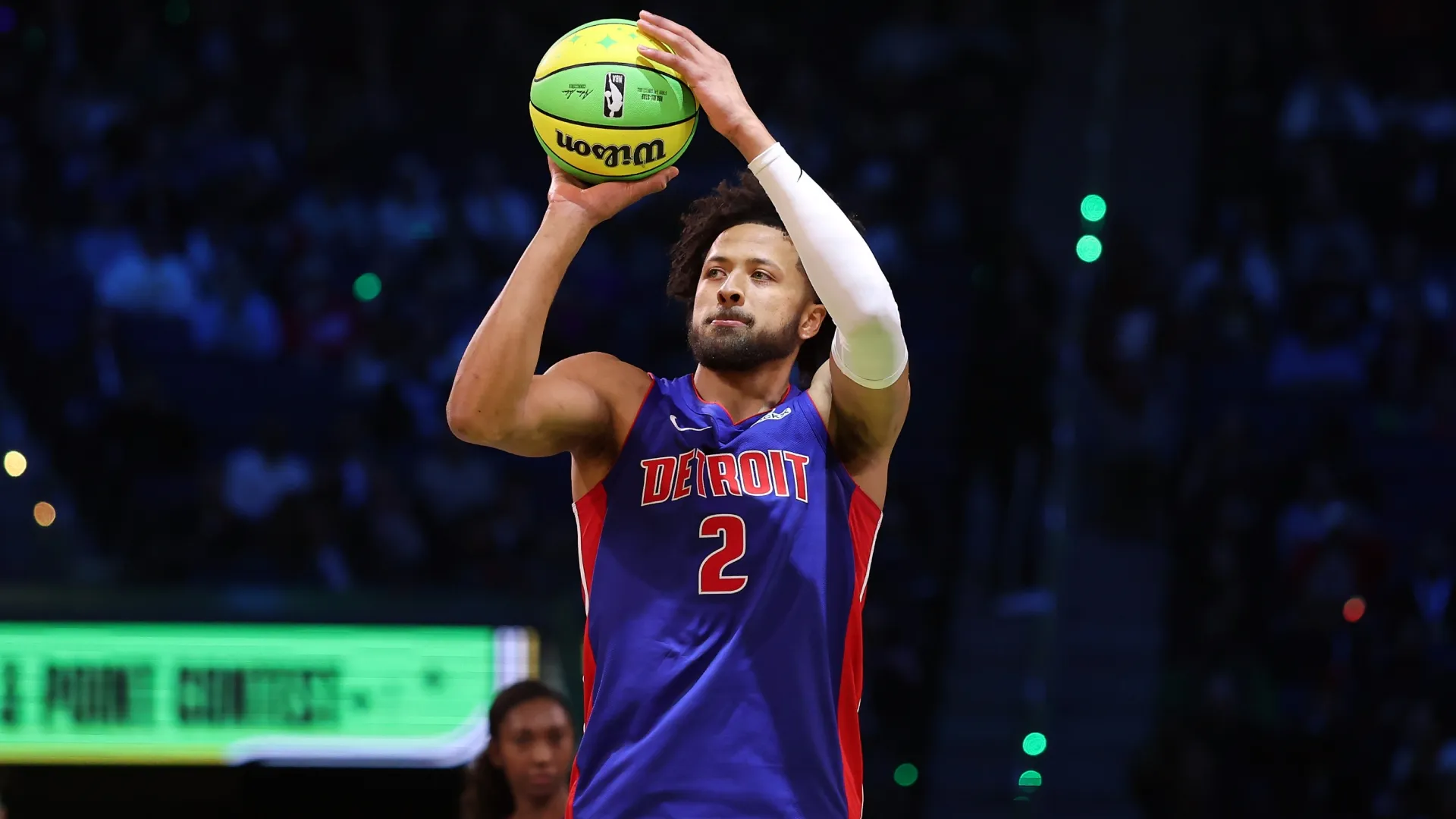 Cade Cunningham #2 of the Detroit Pistons. 