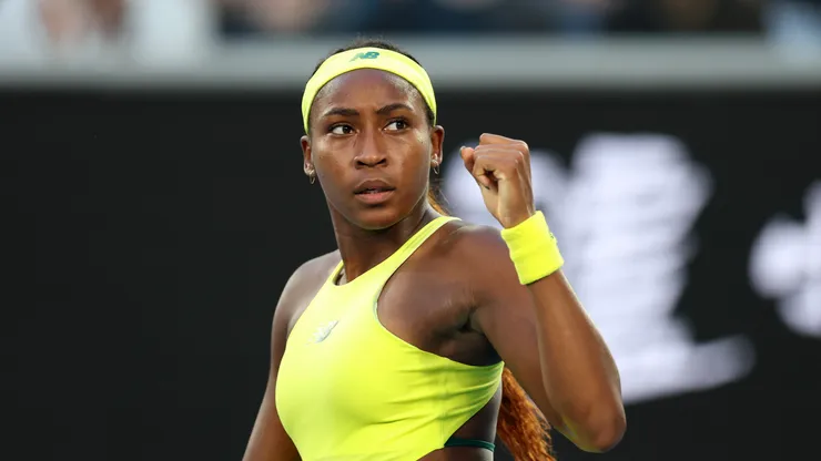 Coco Gauff during the 2025 Australian Open