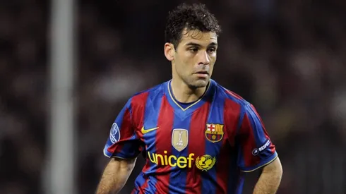 Rafa Marquez during a 2010 UEFA Champions League match between Barcelona and Arsenal.