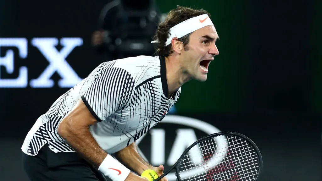 Roger Federer at the 2017 Australian Open final (Clive Brunskill/Getty Images)