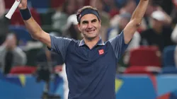 Roger Federer during fan day of the 2024 Shanghai Masters