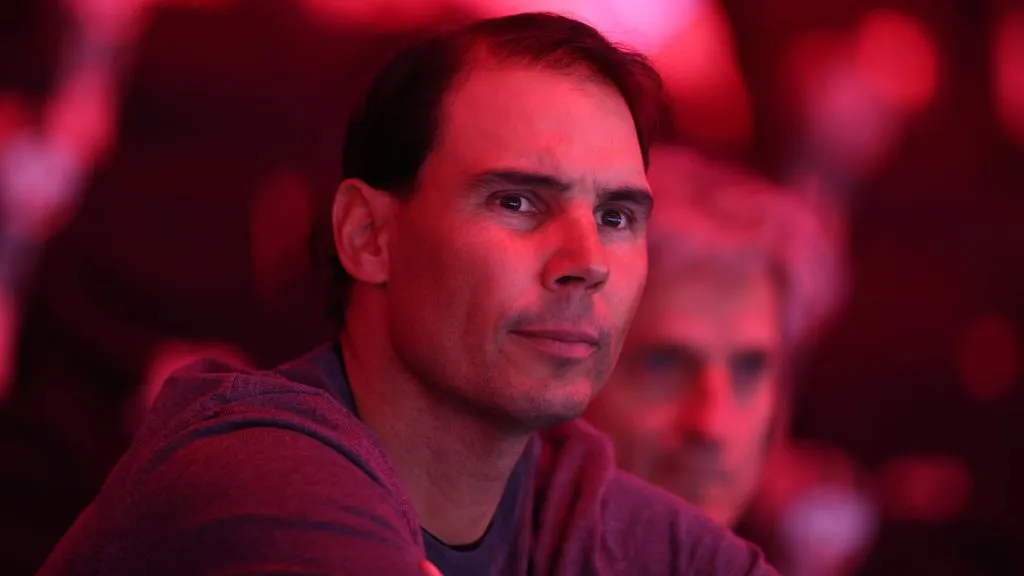 Rafael Nadal attends day four of the Next Gen ATP Finals presented by PIF at King Abdullah Sports City.