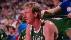 Forward Larry Bird of the Boston Celtics