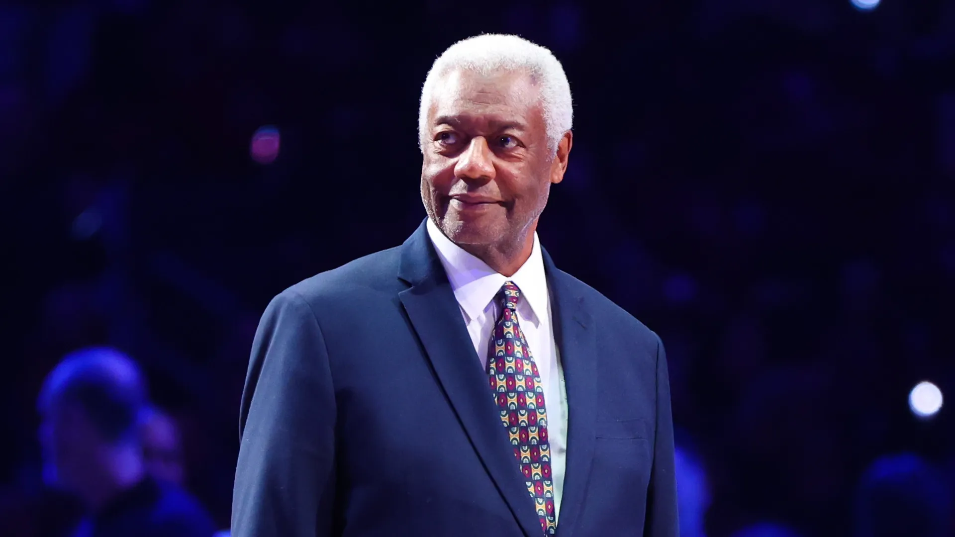 NBA Legend Oscar Robertson is honored during the 2024 NBA All-Star Game