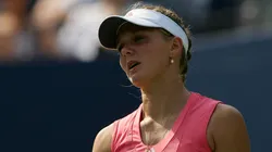 Anna Chakvetadze of Russia looks on against Svetlana Kuznetsova of Russia