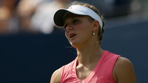 Anna Chakvetadze of Russia looks on against Svetlana Kuznetsova of Russia