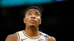 Rui Hachimura #28 of the Los Angeles Lakers in the second half at Crypto.com Arena on December 15, 2024 in Los Angeles, California.