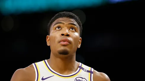 Rui Hachimura #28 of the Los Angeles Lakers in the second half at Crypto.com Arena on December 15, 2024 in Los Angeles, California.