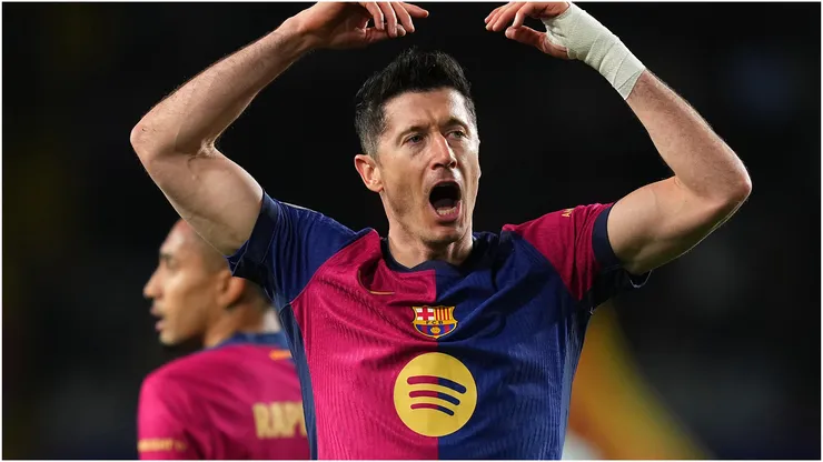 Robert Lewandowski of FC Barcelona