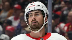 Dylan Larkin #71 of the Detroit Red Wings during a 4-1 loss to the Los Angeles Kings at Crypto.com Arena on November 16, 2024 in Los Angeles, California.