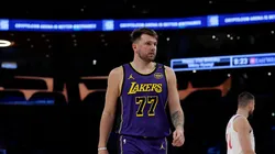 Luka Doncic #77 of the Los Angeles Lakers in the second half at Crypto.com Arena on February 28