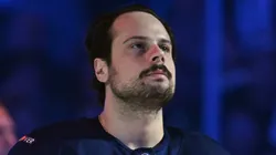 Auston Matthews #34 of Team USA prepares to play against Team Finland in the NHL 4 Nations Face-Off at Bell Centre on February 13, 2025 in Montreal, Quebec, Canada. (Photo by Minas Panagiotakis/Getty Images)