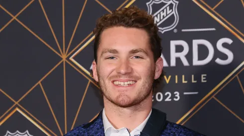 Matthew Tkachuk of the Florida Panthers is seen on the Red Carpet before the 2023 NHL Awards at Bridgestone Arena on June 26, 2023 in Nashville, Tennessee.