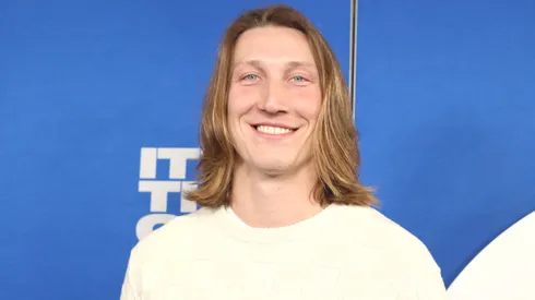 Trevor Lawrence arrives at EA Sports presents The Madden Bowl at Orpheum Theater on February 07, 2025 in New Orleans, Louisiana.