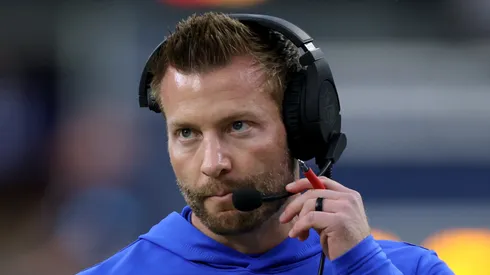 Sean McVay of the Los Angeles Rams during a 30-25 loss to the Seattle Seahawks at SoFi Stadium on January 05, 2025 in Inglewood, California.
